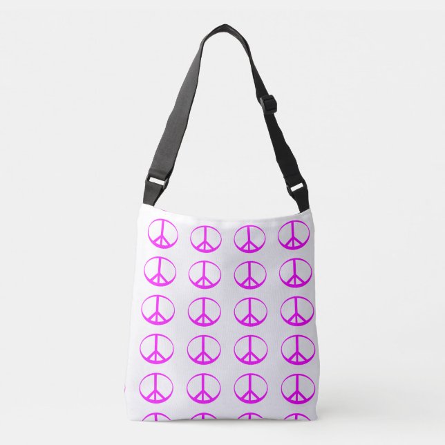 Ajustável Bolsa de Corpo de Mão Rosa Quente (Frente)