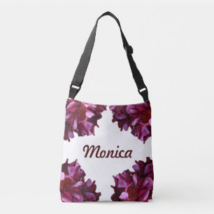 Ajustável Bolsa de Fotos Floral do Rosa vermelha Rosa e Escu