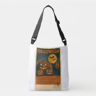 Ajustável Bolsa de Gato Negro e Abóbora do Halloween