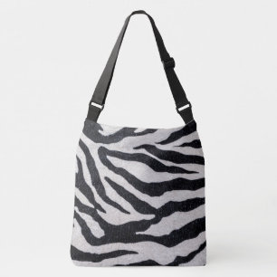 Ajustável Bolsa de Impressão em Zebra Preta/Branca
