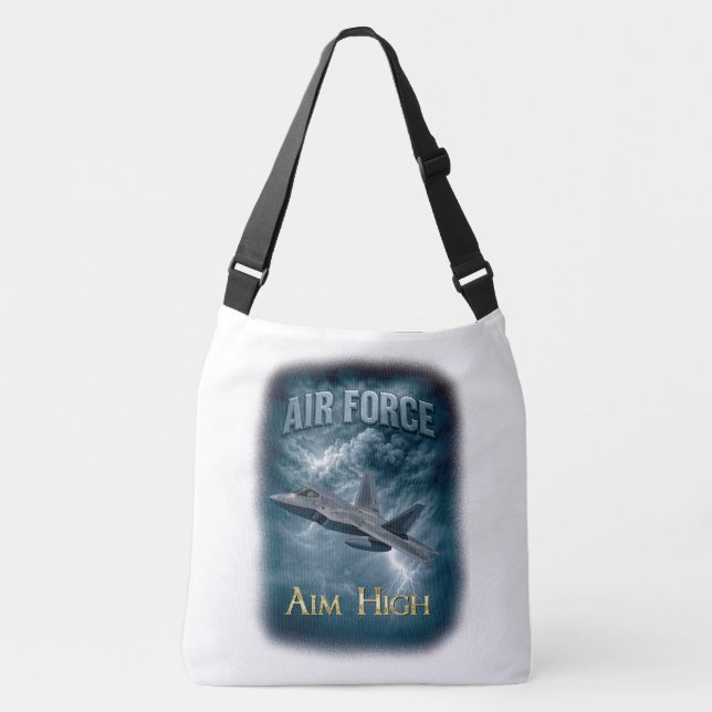 Ajustável Bolsa de Ombro Air Force Aim High (Frente)