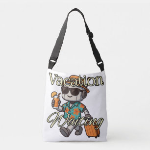 Ajustável Bolsa de ombro com estampa de vibrações de férias