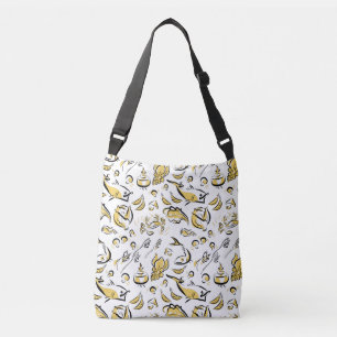Ajustável Bolsa de Ombro de Desenho de Tinta Chinesa Moderna