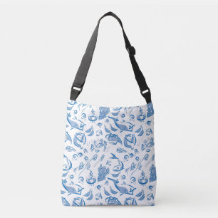 Ajustável Bolsa de Ombro de Desenho de Tinta Chinesa Moderna