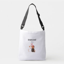 Ajustável Bolsa de Ombro Harvest Joy Cat – Design de Outono