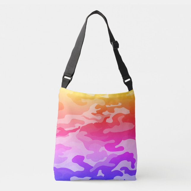 Ajustável Bolsa de Padrão de Camuflagem Rosa (Frente)