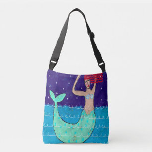 Ajustável Bolsa de praia de Sereia Vermelha