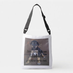 Ajustável Bolsa Dime como eres con los animales