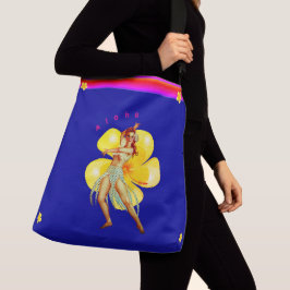 Ajustável Bolsa Floral - Dançarina - Flor de Hibiscus