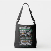 Bolsa irlandesa de Crossbody da atitude da menina