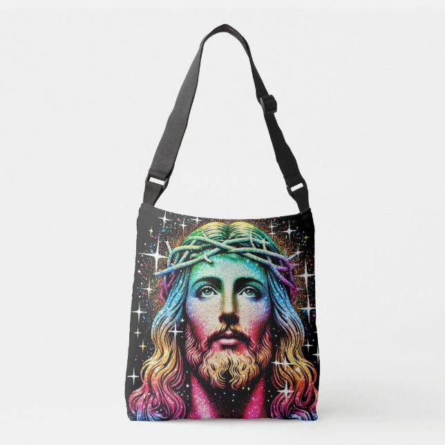 Ajustável Bolsa Jesus multicolor! (Frente)