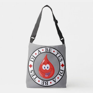 Ajustável Bolsa mensageiro de Consciência da Diabetes