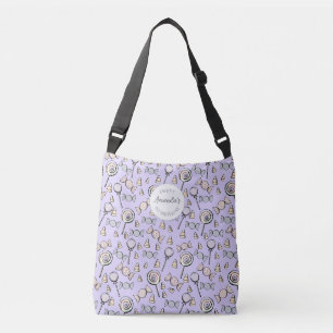 Ajustável Bolsa Pastel Roxo Doce Pequena