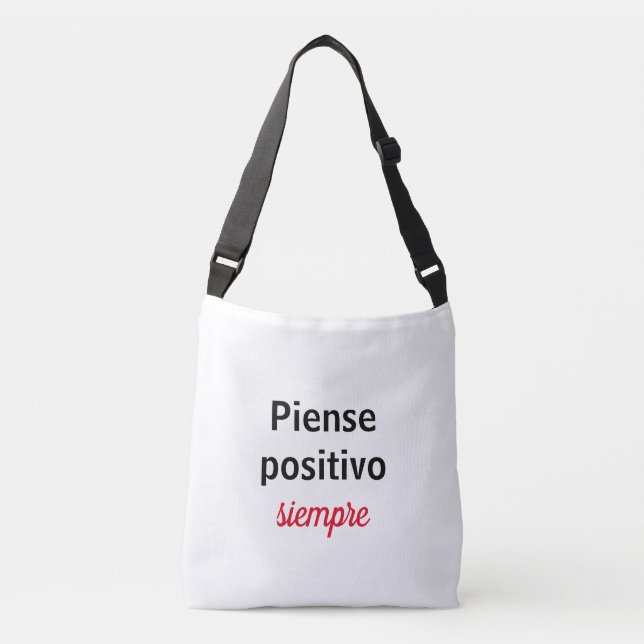 Ajustável Bolsa piensa positivo siempre (Frente)