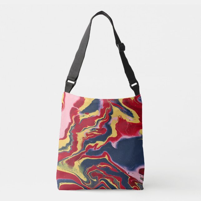 Ajustável Bolsa Sadie 1 Colorida Abstrata Maluca (Frente)
