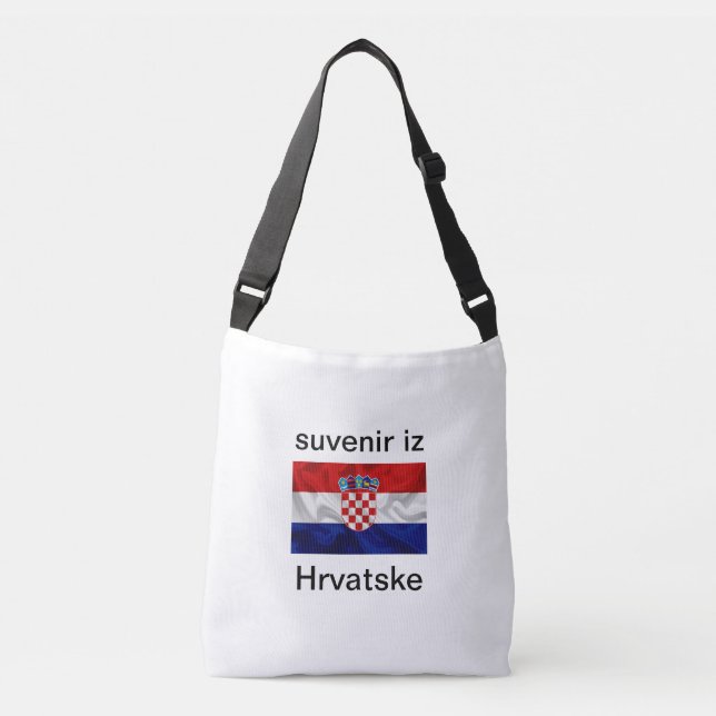 Ajustável Bolsa suvenir iz Hrvatske (Frente)