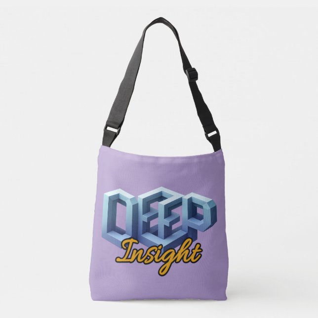 Ajustável Bolsa Tote/Crossbody com Impressão Total (Frente)