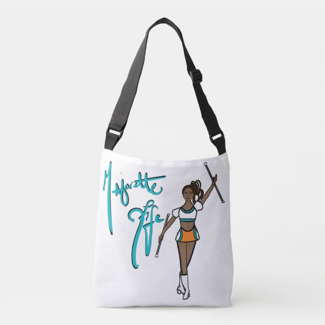 Ajustável Bolsa transversal Aqua Laranja (Frente)