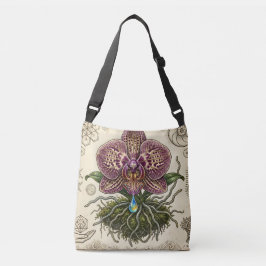 Ajustável Bolsa transversal artística de orquídea floral per