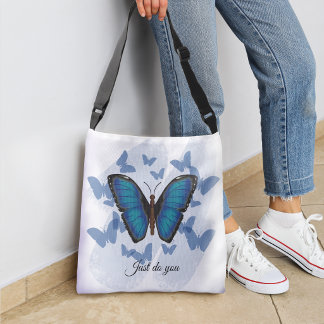 Ajustável Bolsa transversal - Borboleta azul