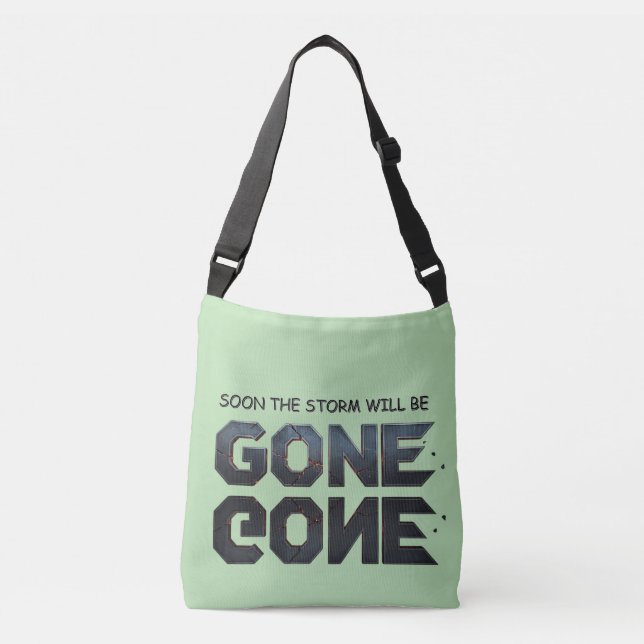 Ajustável Bolsa transversal com estampa total, Bolsa transve (Frente)
