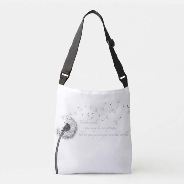 Ajustável Bolsa transversal com impressão de inspiração de d (Frente)