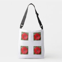 Bolsa transversal com padrão floral de margarida l
