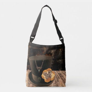 Ajustável Bolsa transversal de cartola Steampunk