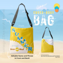 Bolsa transversal de cores de praia Estado de Espí