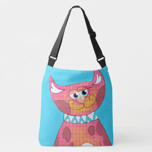 Ajustável Bolsa transversal de desenho animado engraçado