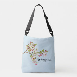 Ajustável Bolsa transversal de flores de macieira da primave