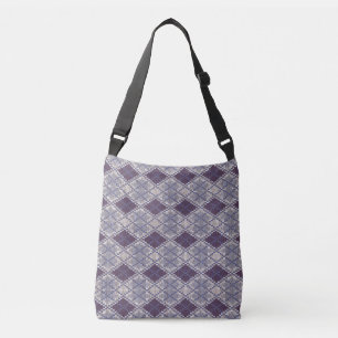 Ajustável Bolsa transversal de malha PLUM ARGYLE