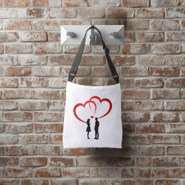 Ajustável Bolsa transversal Dois Amantes