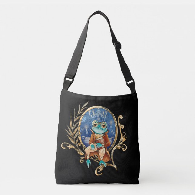 Ajustável Bolsa transversal elegante de rã vitoriana (Frente)
