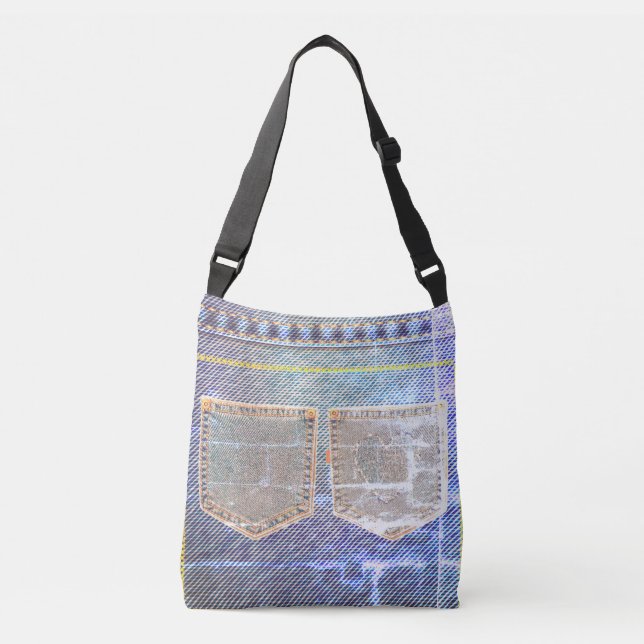 Ajustável Bolsa transversal 'Faded Jeans' da Vendredi (Frente)