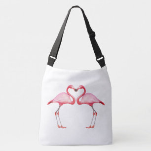 Ajustável Bolsa transversal - Flamingos Rosa Devem Ser Amor
