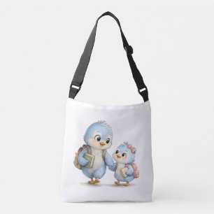 Ajustável Bolsa transversal Irmãos Pássaros Fofos