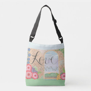 Ajustável Bolsa transversal Love Anyway 16"