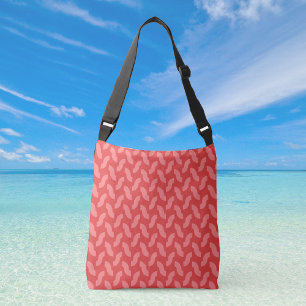 Ajustável Bolsa transversal média Candy Cane