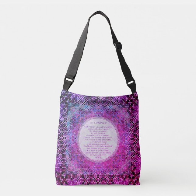 Ajustável Bolsa transversal Oração do Senhor (Frente)