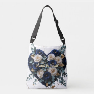 Ajustável Bolsa transversal personalizada em azul marinho co