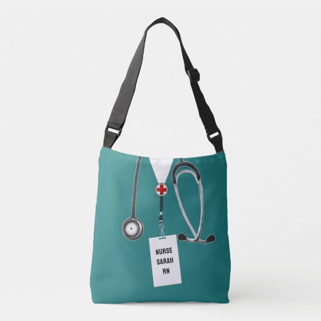 Ajustável Bolsa transversal personalizada para enfermeira (Frente)
