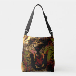 Ajustável Bolsa transversal Rasta Rugindo Leão