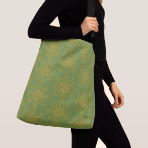 Ajustável Bolsa transversal Retro Mandala Abacate
