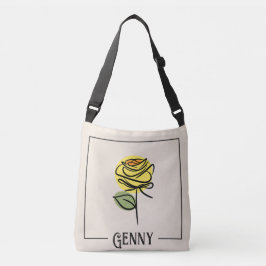 Ajustável Bolsa transversal Rose Art