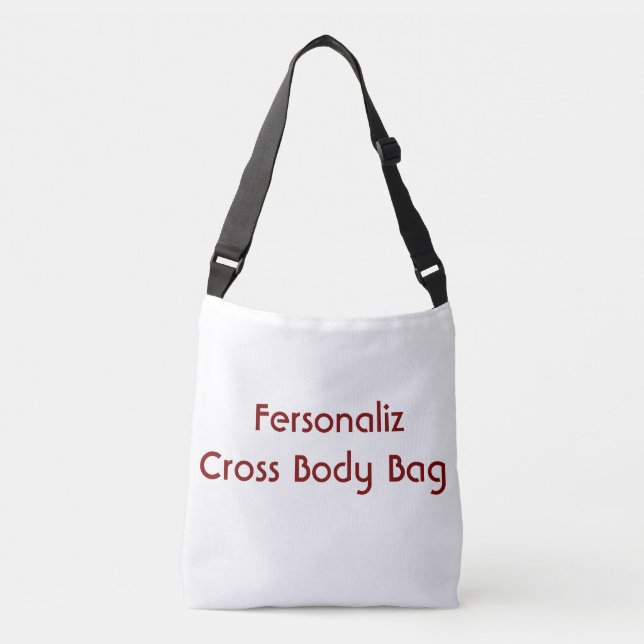 Ajustável Bolsa transversal simples personalizada mudim (Frente)