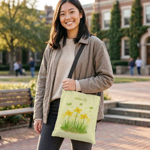 Ajustável Bolsa transversal Sunny Wildflowers & Butterflies