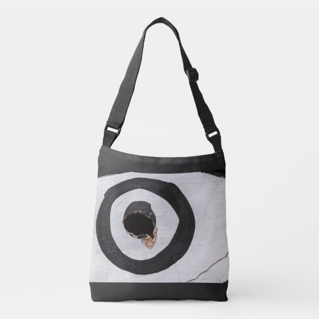 Ajustável bolsa transversal target com lágrimas (Frente)