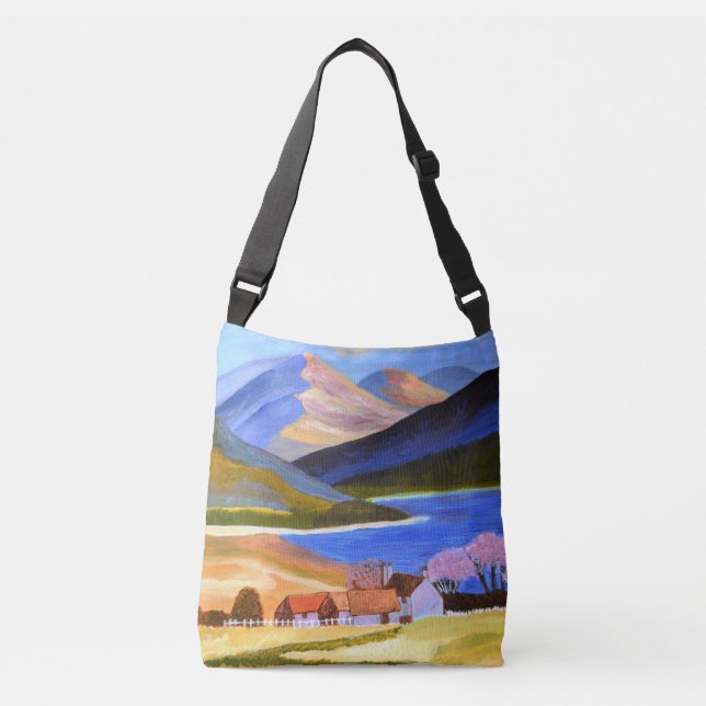 Ajustável Bolsa Transversal Terras Altas Escocesas (Frente)