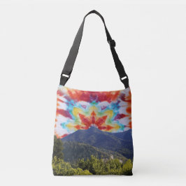 Ajustável Bolsa transversal Tie Dye Sky Mt Tamalpais